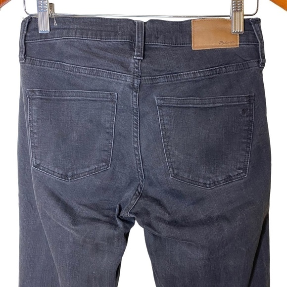 madewell 9" High Rise Skinny Cut Off Jeans-Washed Black - Picture 6 of 13